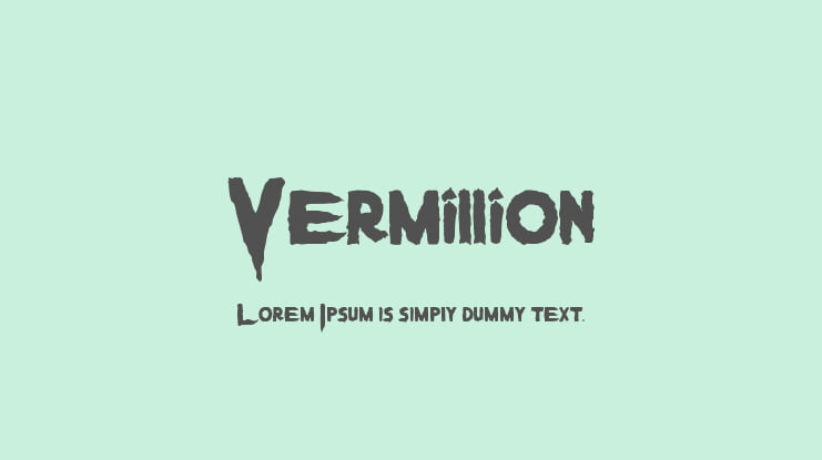 Vermillion Font