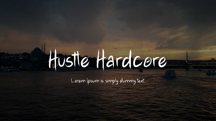 Hustle Hardcore Font