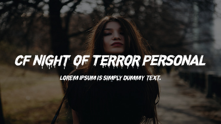 CF Night of Terror PERSONAL Font