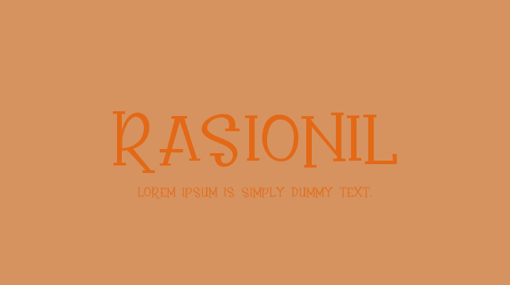 Rasionil Font