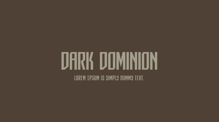 Dark Dominion Font Family