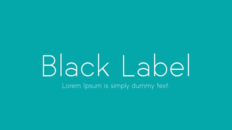 Black Label Font