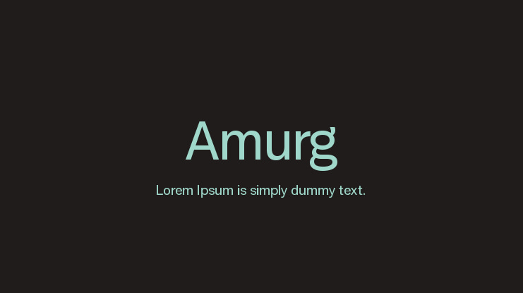 Amurg Font