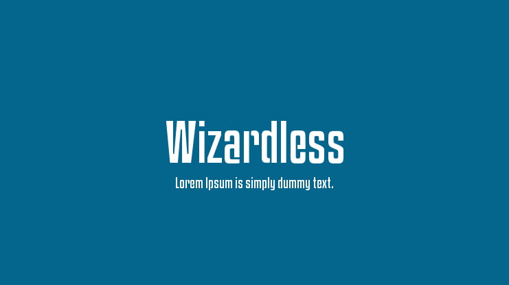 Wizardless Font