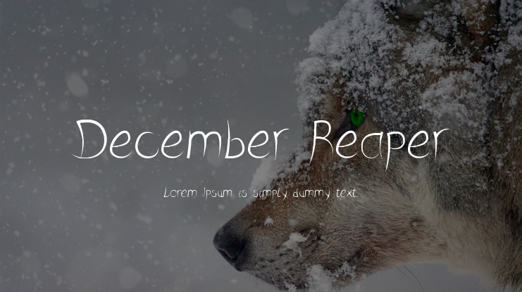 December Reaper Font