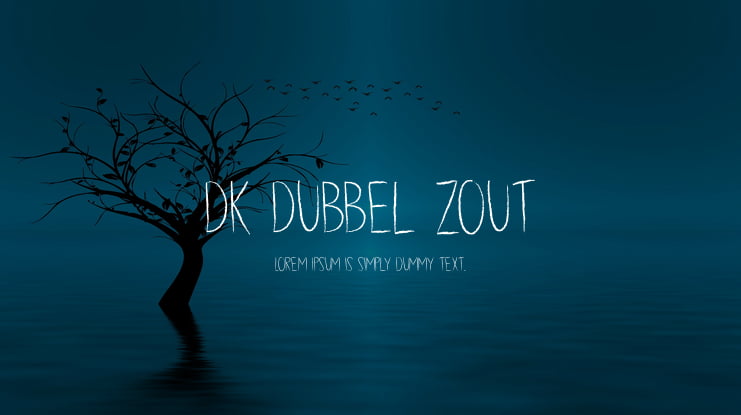 DK Dubbel Zout Font