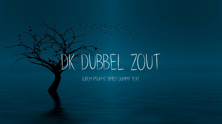 DK Dubbel Zout Font