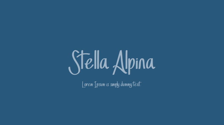 Stella Alpina Font Family