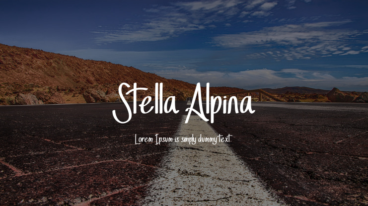 Stella Alpina Font Family