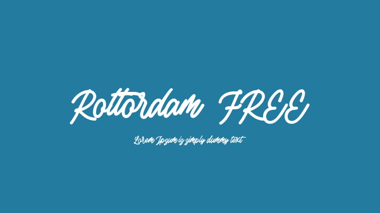 Rottordam  FREE Font Family