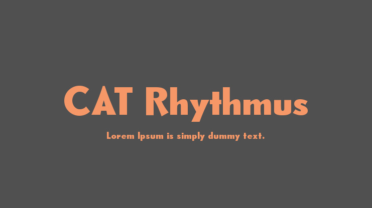 CAT Rhythmus Font
