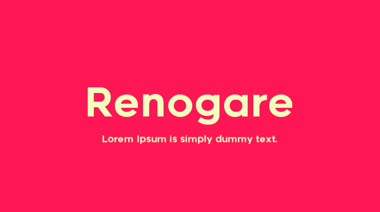 Renogare Font
