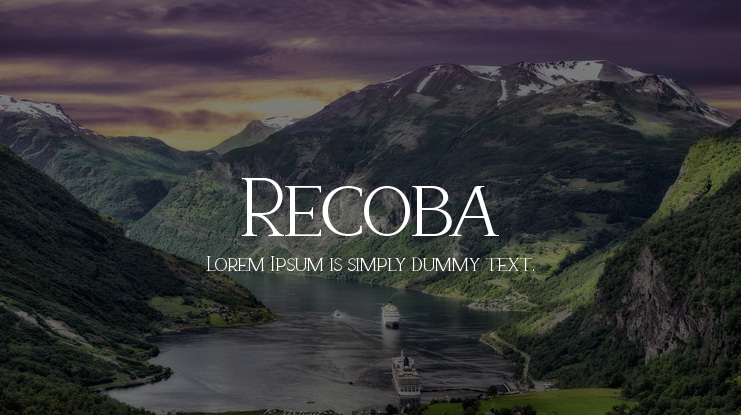 Recoba Font