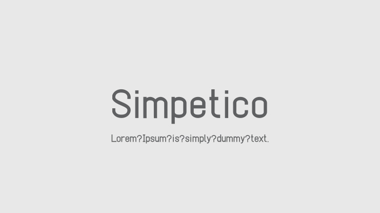 Simpetico Font