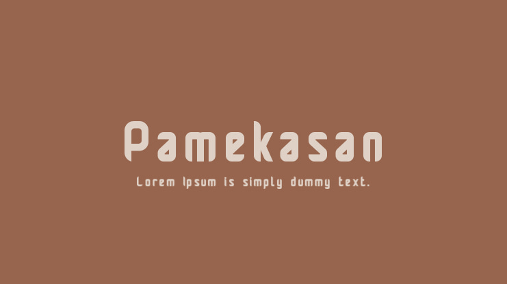 Pamekasan Font Family