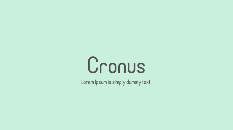 Cronus Font Family