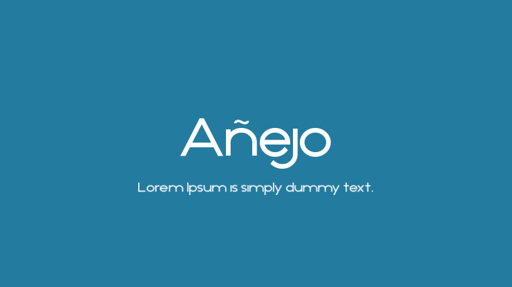 Añejo Font