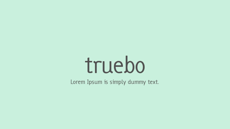 truebo Font