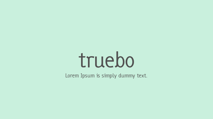 truebo Font