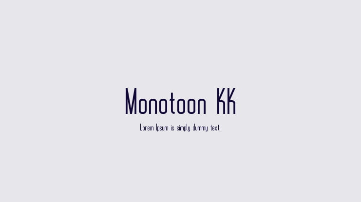 Monotoon KK Font
