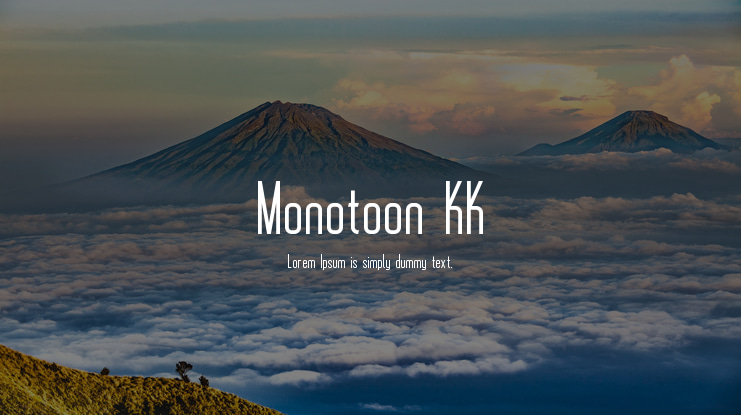 Monotoon KK Font