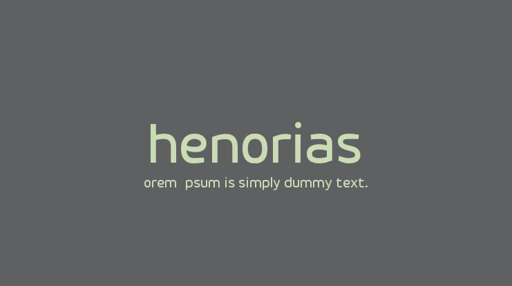 henorias Font