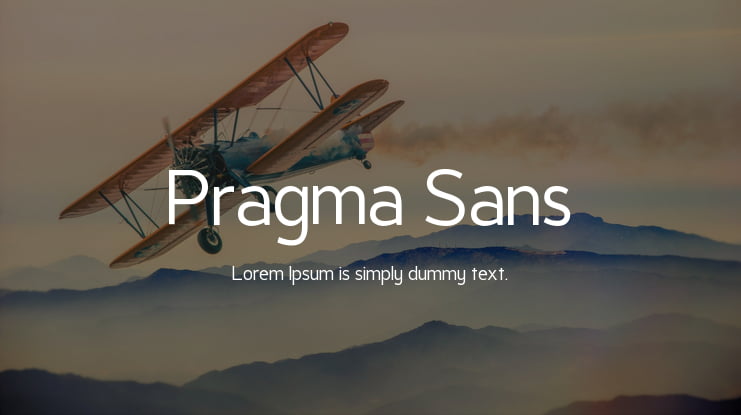 Pragma Sans Font