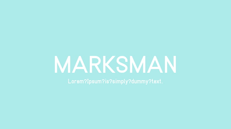 MARKSMAN Font