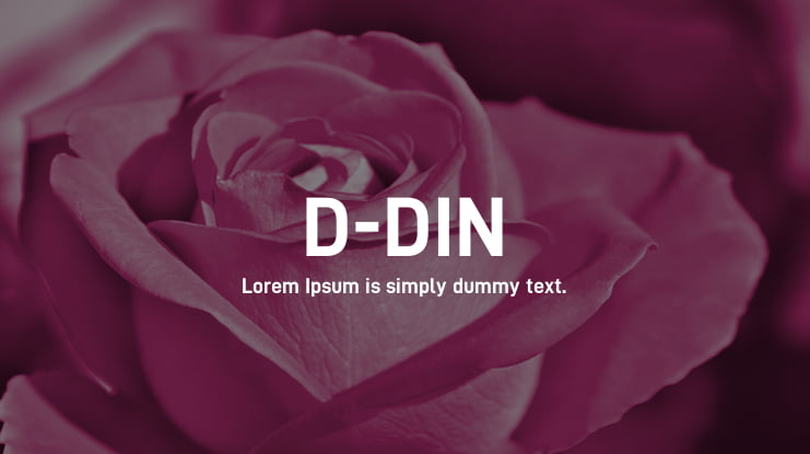 D-DIN Font Family