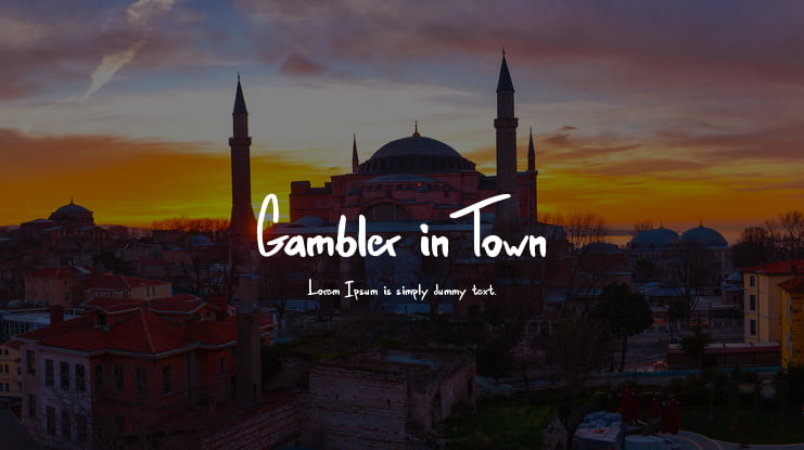 Gambler in Town Font
