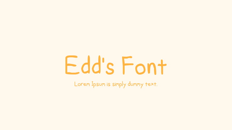 Edd's Font