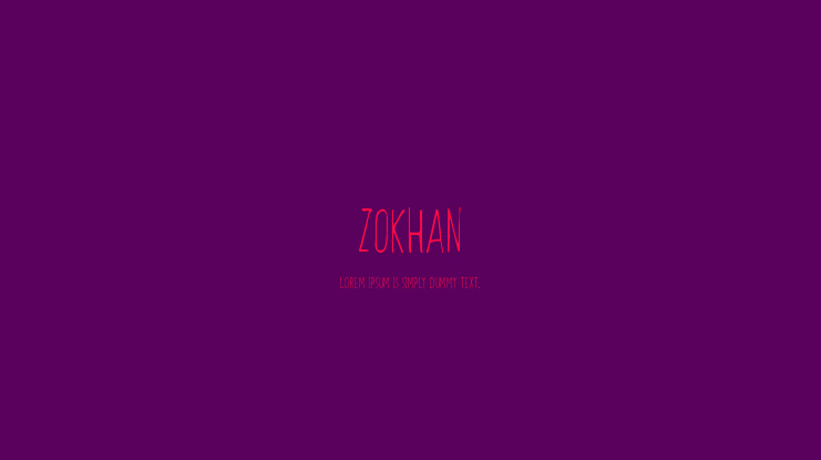 Zokhan Font