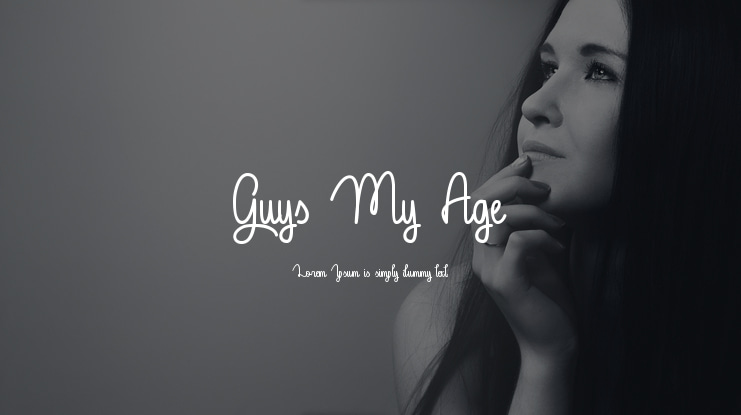 Guys My Age Font