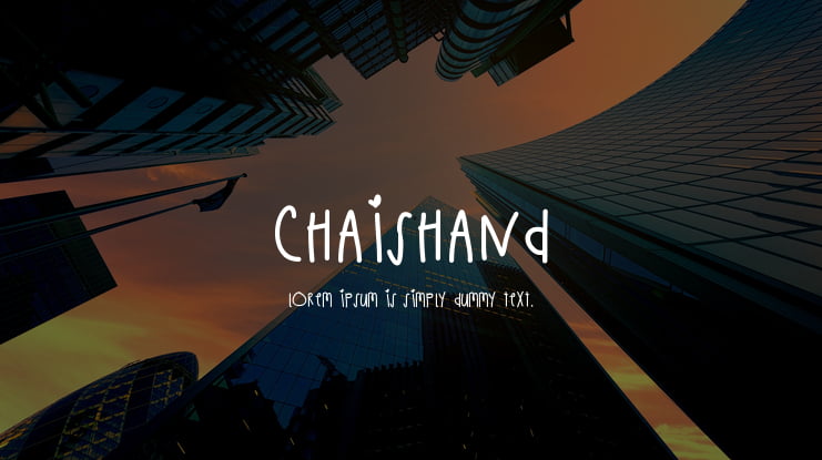 ChaisHand Font