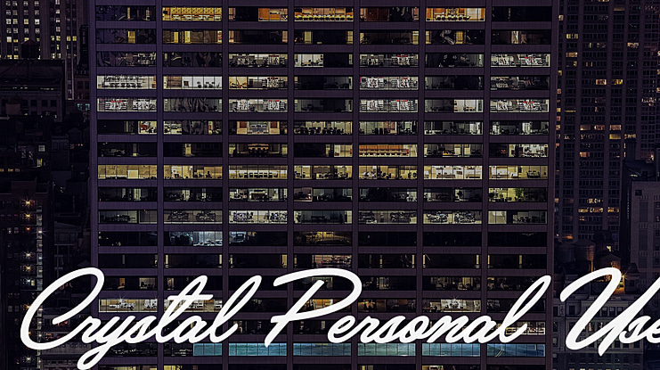 Crystal Personal Use Font