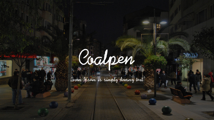 Coalpen Font