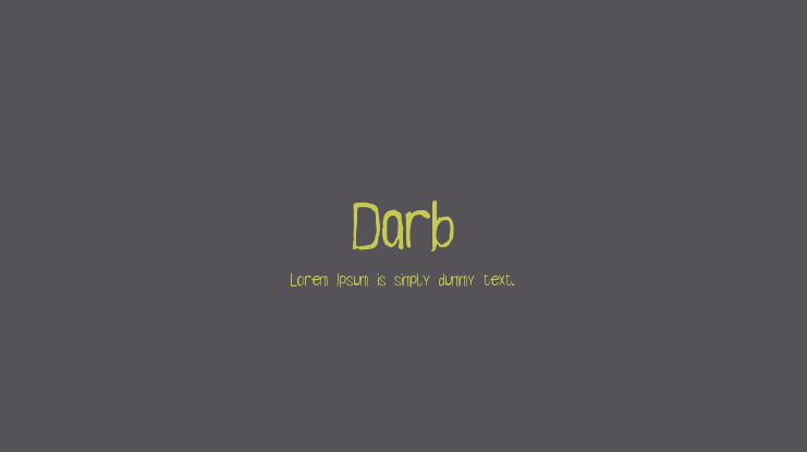 Darb Font