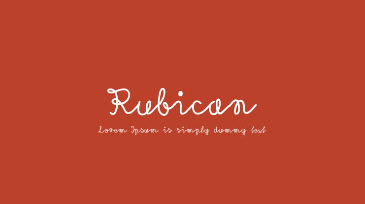 Rubican Font