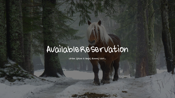 AvailableReservation Font
