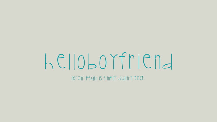 HelloBoyfriend Font