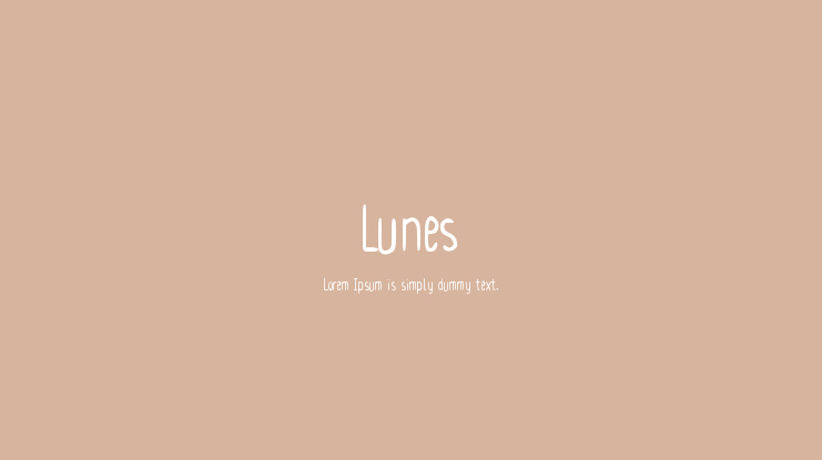 Lunes Font