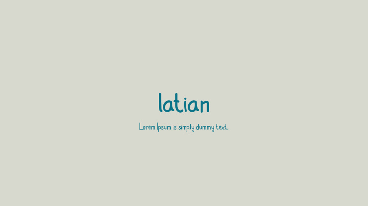 latian Font