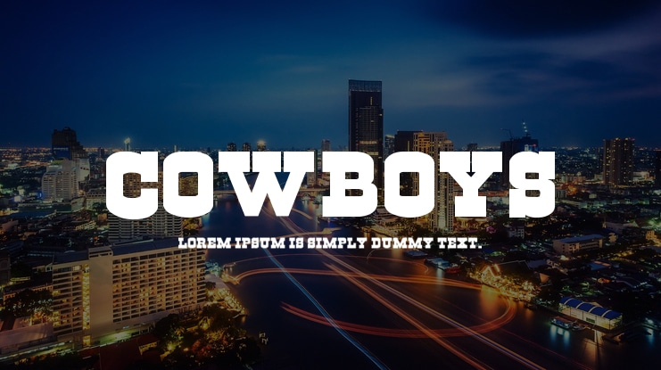 Cowboys Font