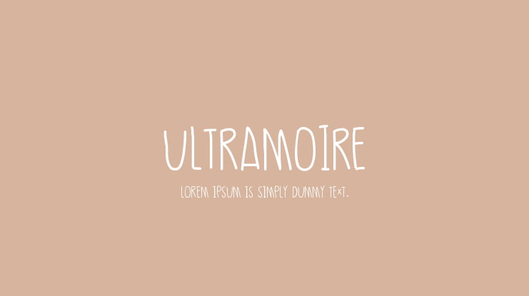 UltraMoire Font