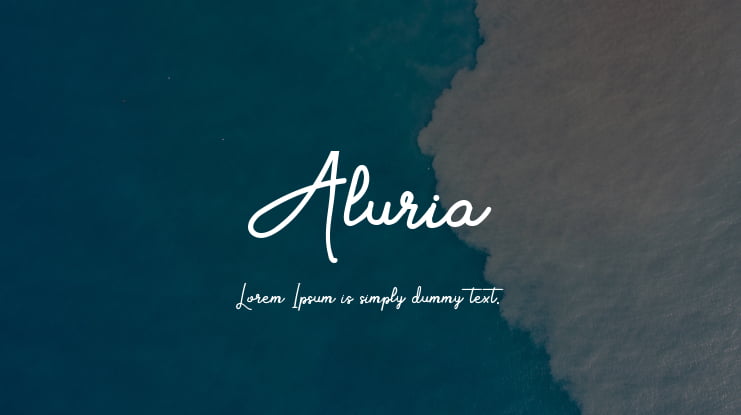 Aluria Font