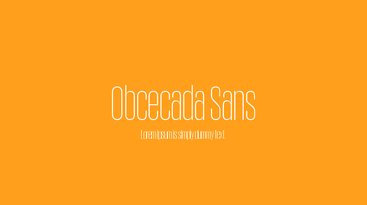 Obcecada Sans Font