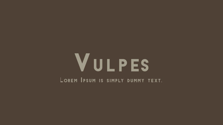 Vulpes Font