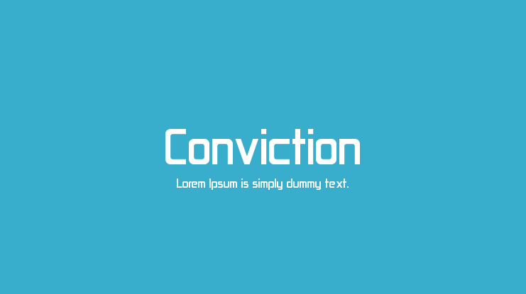Conviction Font