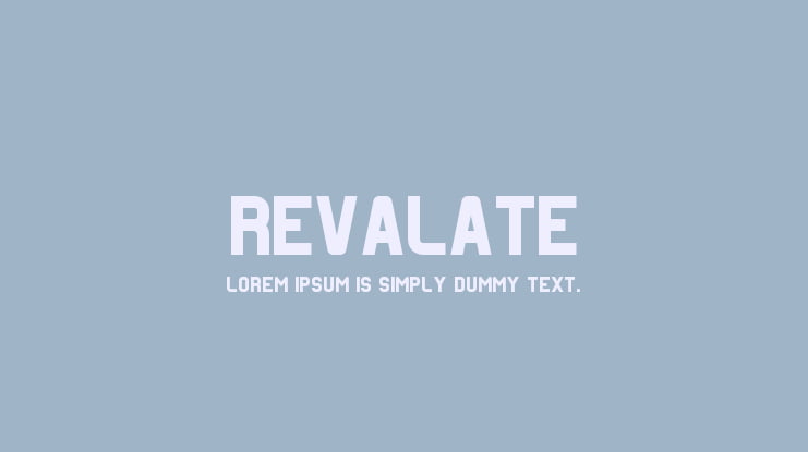 Revalate Font