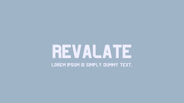 Revalate Font